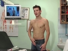 Young homo male spends sometime in the hospital jerking off